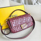 Burgundy Flap Shoulder Bag