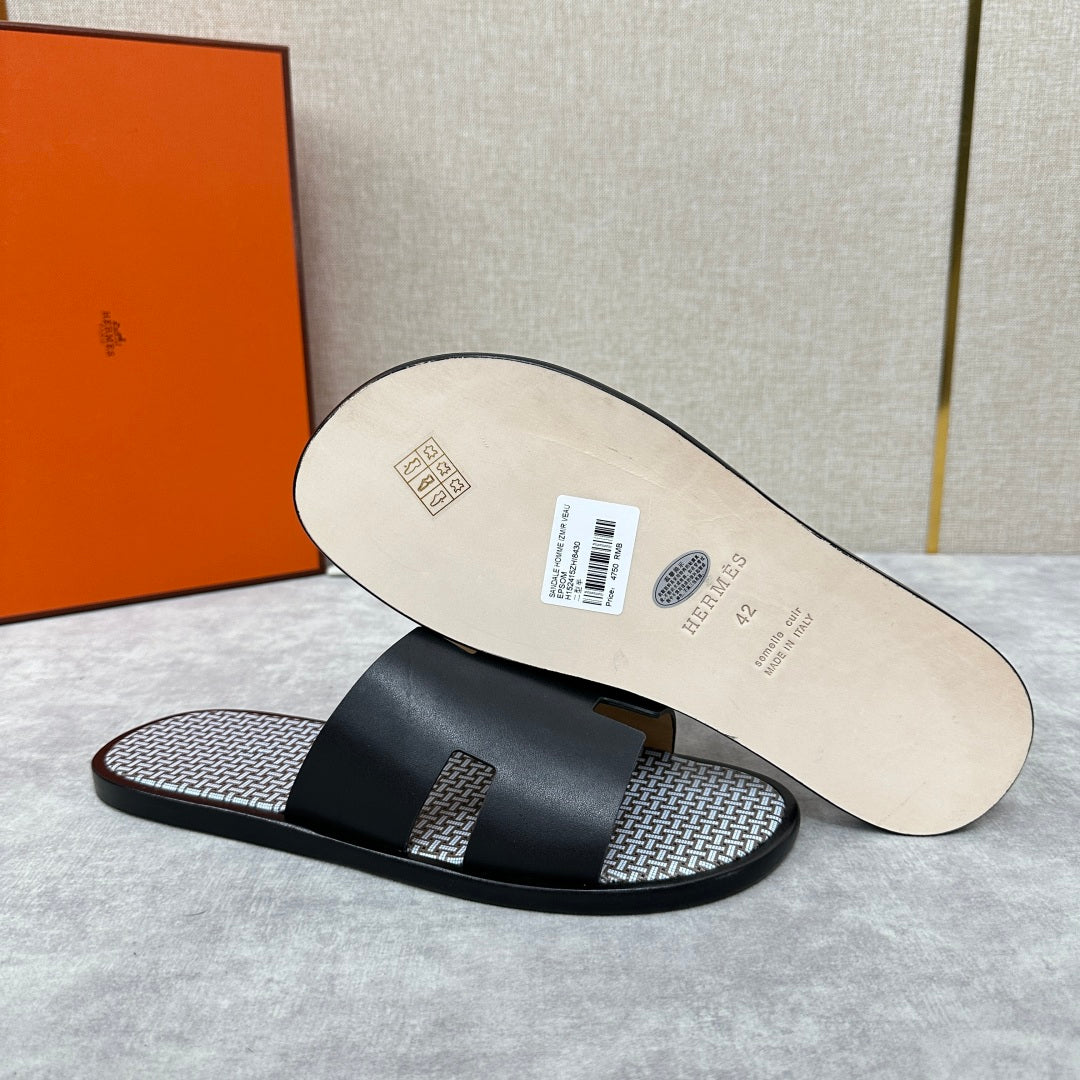 Black Printed Sandal