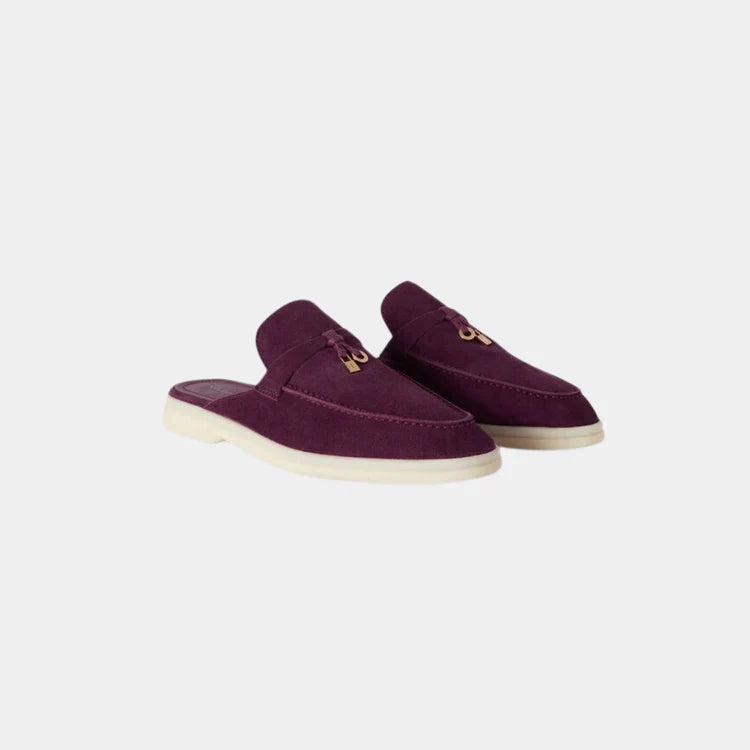 Burgundy Babouche Charms Walk Loafers