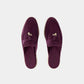 Burgundy Babouche Charms Walk Loafers