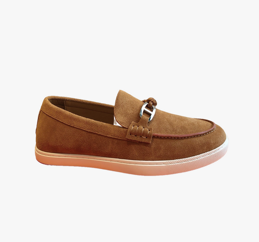 Tan Suede Loafers