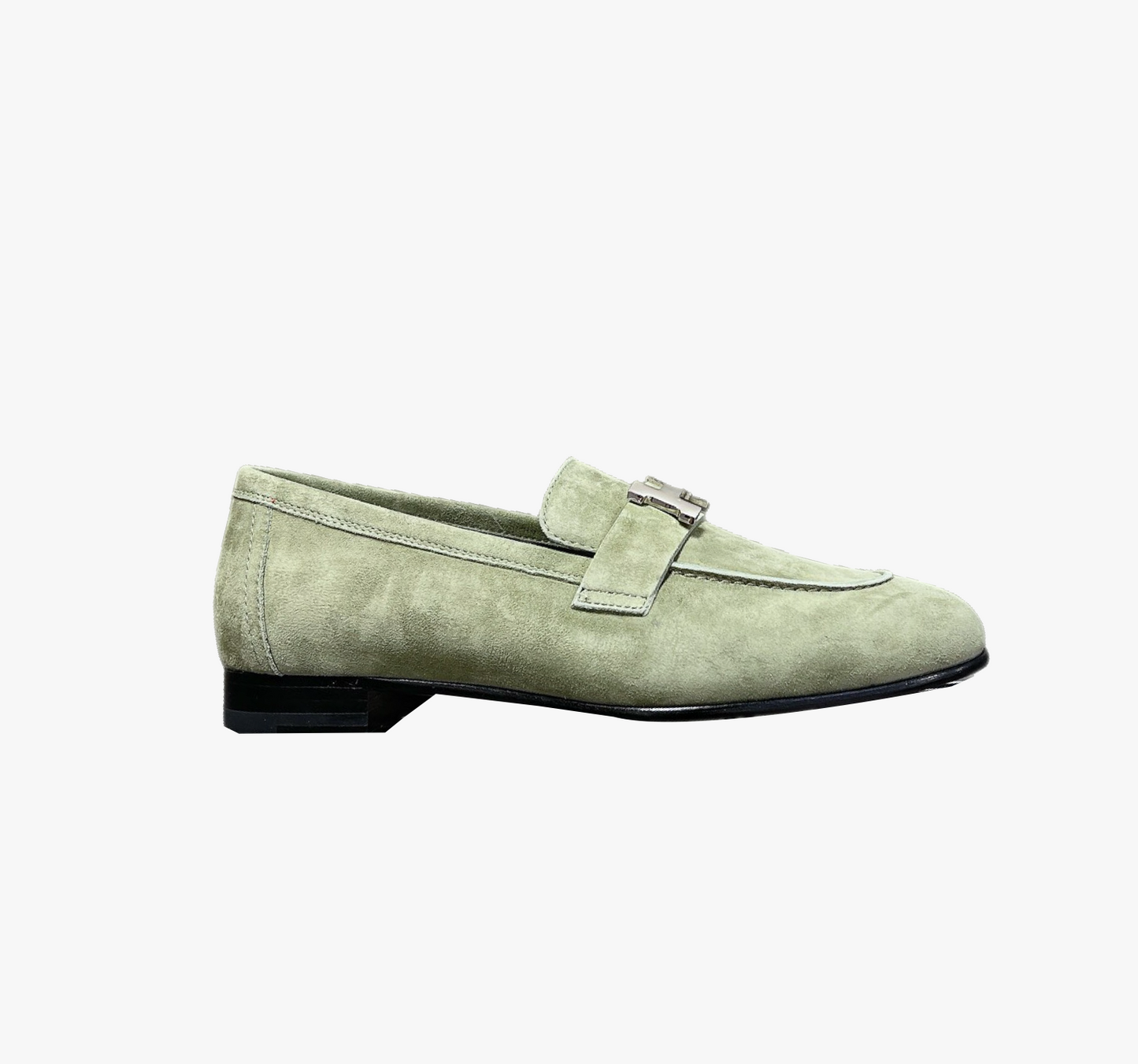 Green Suede Loafers