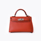Red Swift Mini Kelly II Sellier Sliver Hardware  01