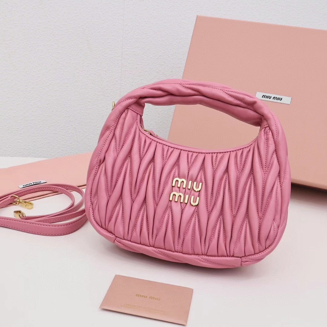 Textured Soft-Handle Shoulder Bag