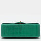 CHANEL Chanel Green USA Aliigator Small Classic Double Flap Bag