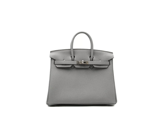 Hermes Birkin 25 Togo 4Z Gris Mouette 01