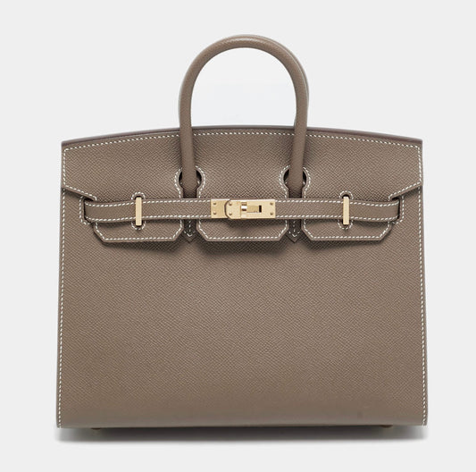 Hermès Birkin 20 Epsom Etoupe / Gold  Hardware 01