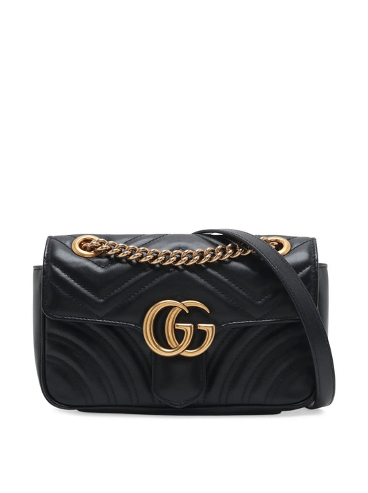 Gucci GG Marmont Bag - Black - (22cm) 01