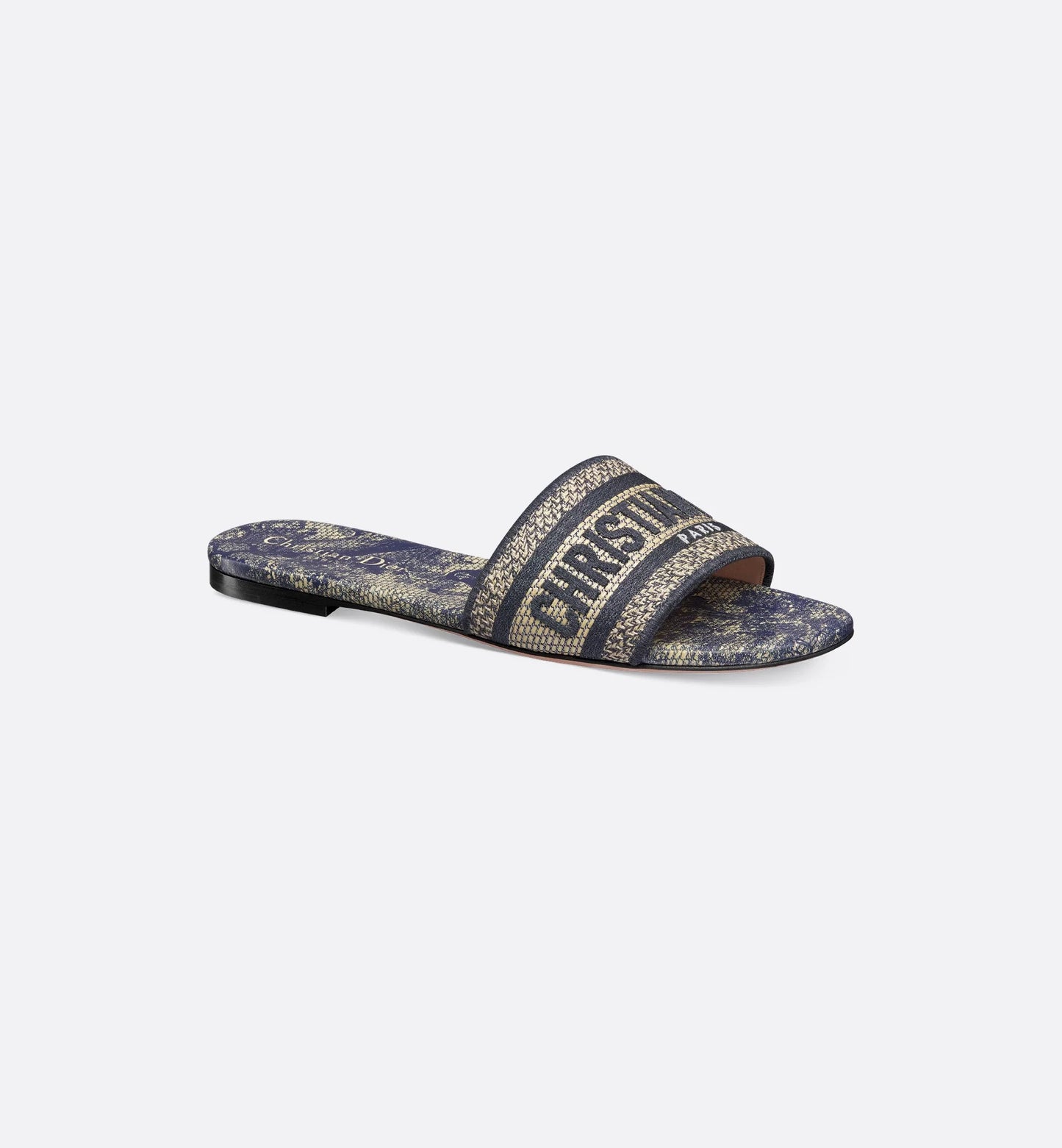 Denim Blue Dioriviera Dway Slide