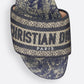 Denim Blue Dioriviera Dway Slide