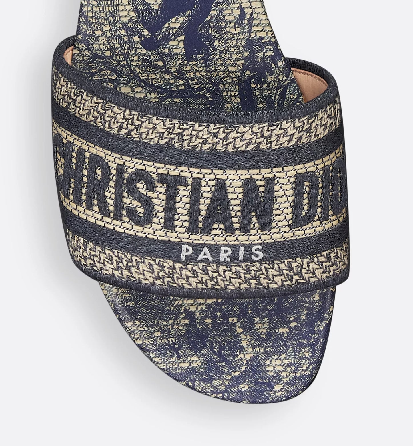 Denim Blue Dioriviera Dway Slide