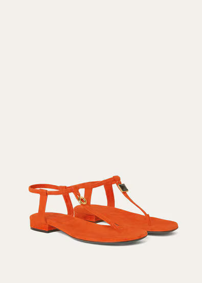 Navy Blue - Kyoto Orange  Mindil Sandal  Suede