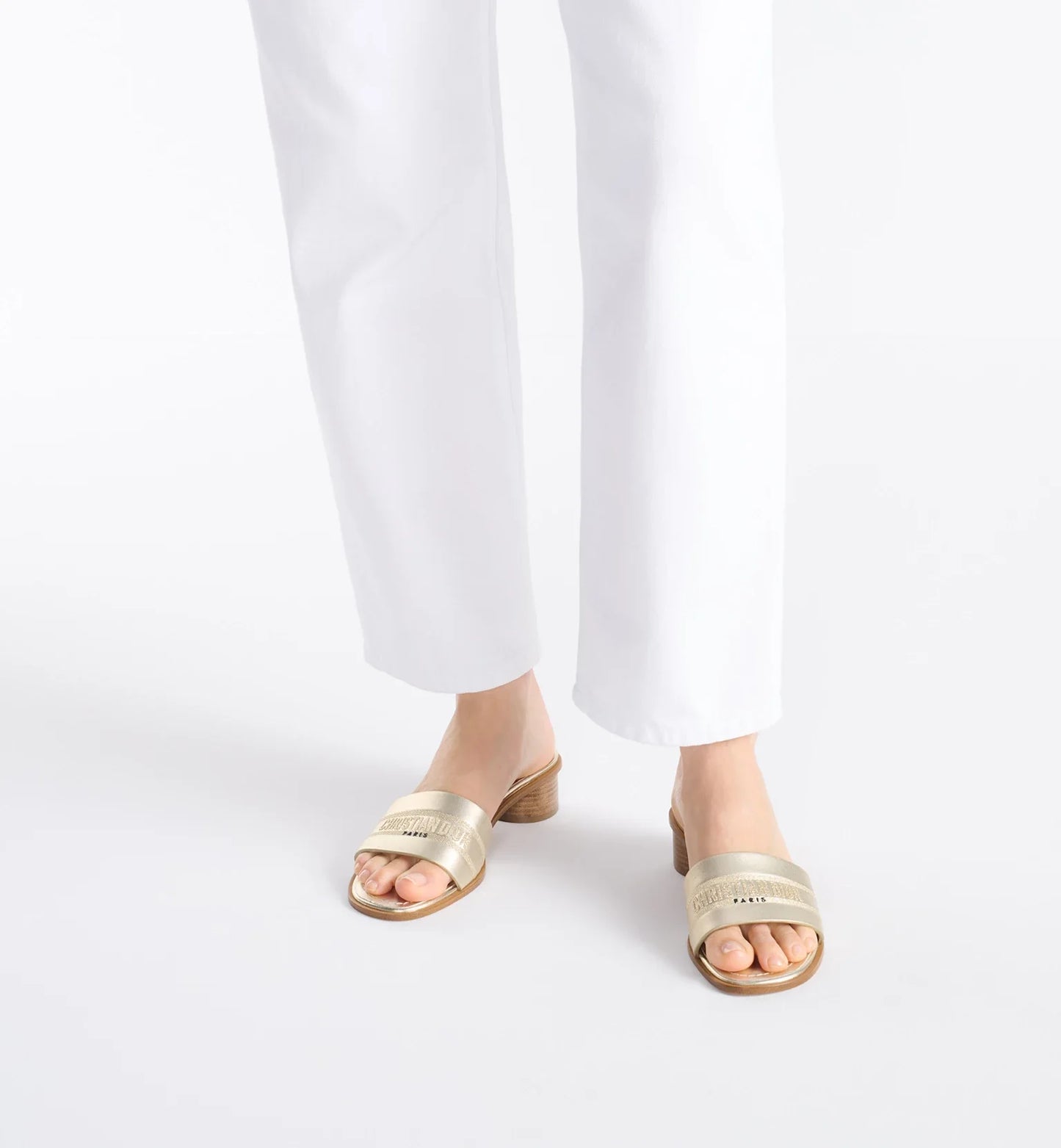 Gold-Tone Dway Heeled Slide