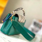 Capucines Mini Taurillon Leather Python Trim Top Handle Bag