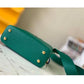 Capucines Mini Taurillon Leather Python Trim Top Handle Bag