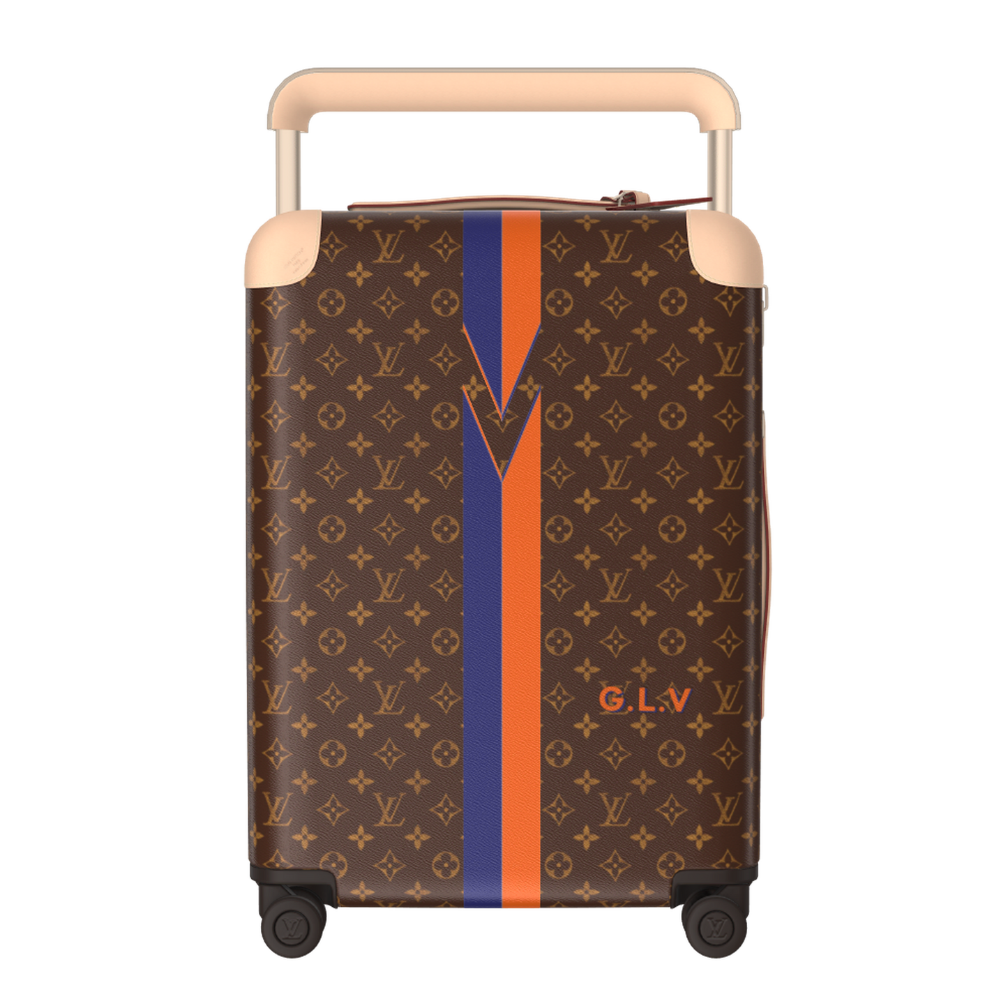 Horizon 55 Monogram Coated Canvas Cherry Motif Carry-On Suitcase
