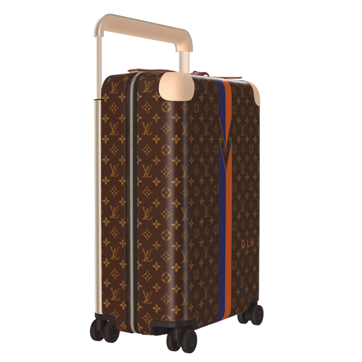 Horizon 55 Monogram Coated Canvas Cherry Motif Carry-On Suitcase