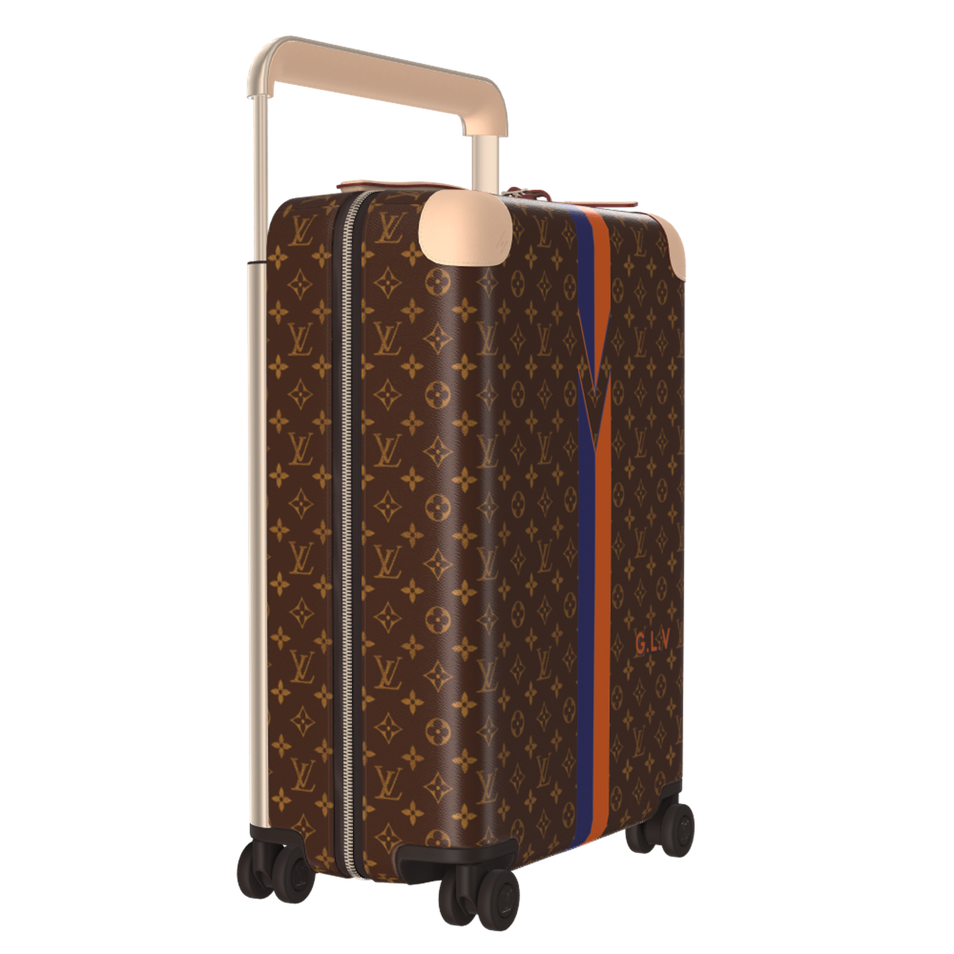 Horizon 55 Monogram Coated Canvas Cherry Motif Carry-On Suitcase