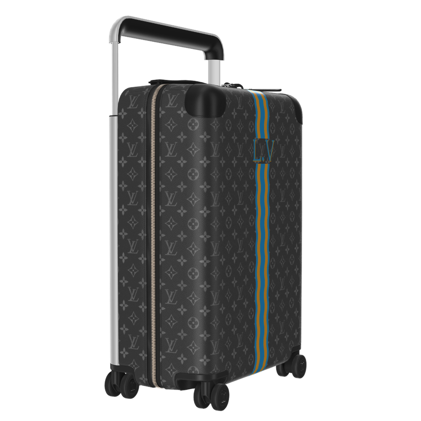 Horizon 55 Monogram Coated Canvas Cherry Motif Carry-On Suitcase