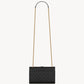 Saint Laurent Envelope Small In Quilted Grain De Poudre Embossed Leather