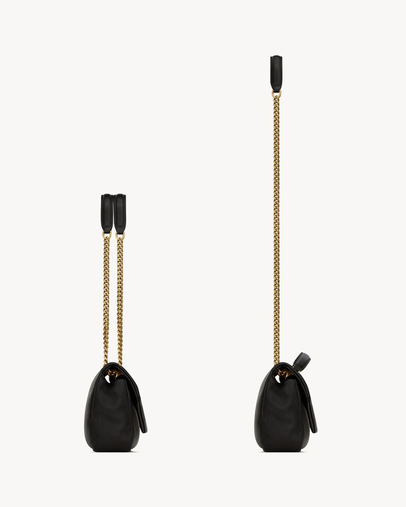 Saint Laurent Calypso Small In Plunged Lambskin