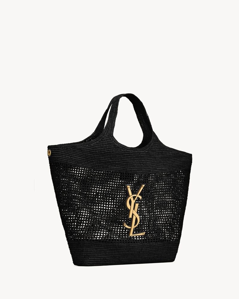 Saint Laurent Icare in Raffia