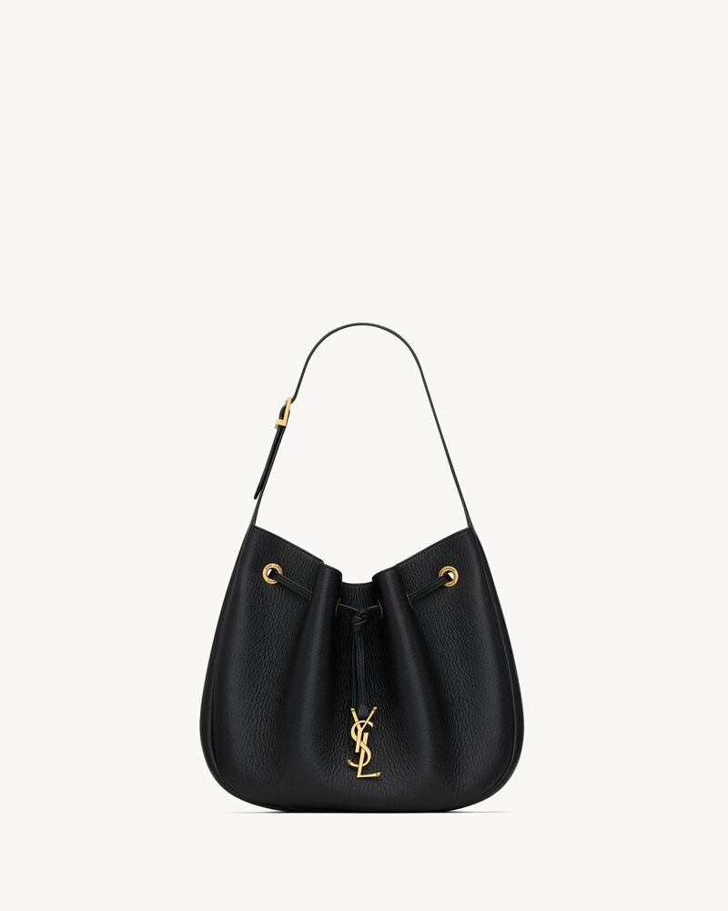 Saint Laurent Paris VII Small Hobo In Grained Leather