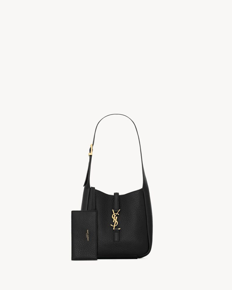 Saint Laurent Le 5 À 7 Supple Baby In Grained Leather