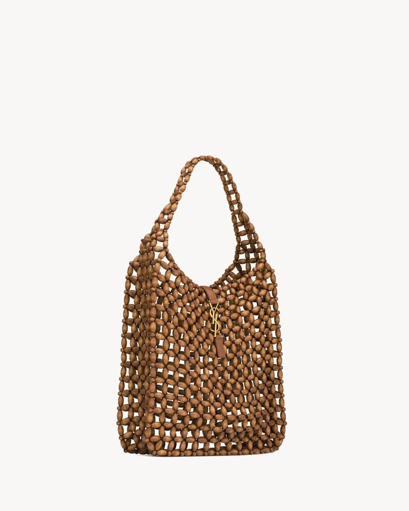 Saint Laurent Le 5 À 7 Large In Wood Beads