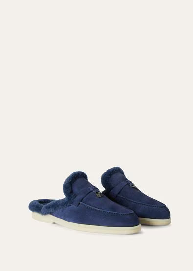 Strawberry Frosting - Midnight Blue Charms Walk Babouche Loafer