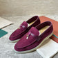 Burgundy Loafers Velvet