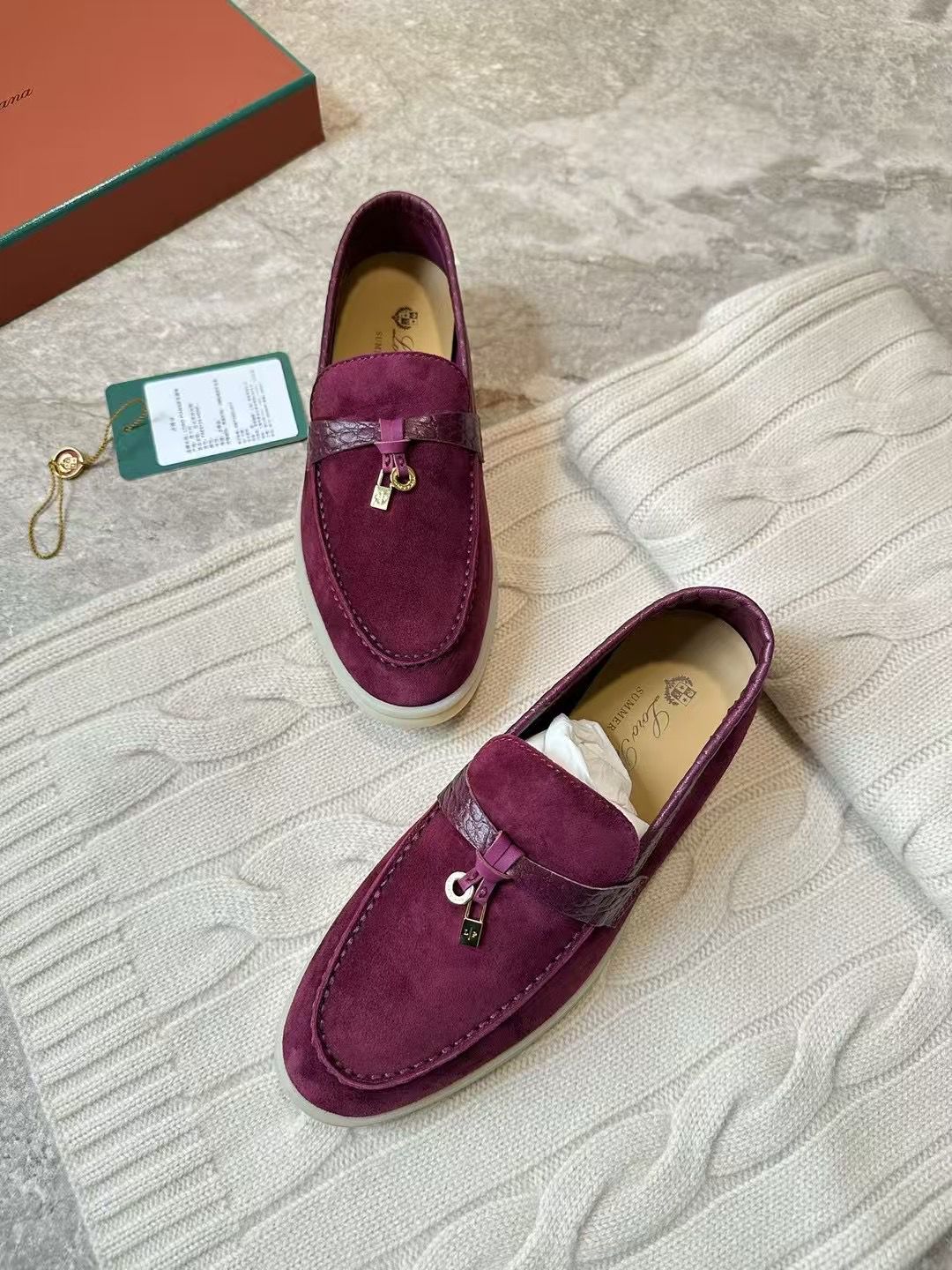 Burgundy Loafers Velvet