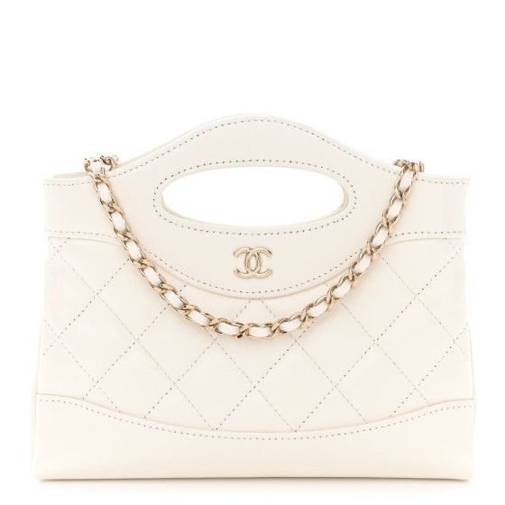 24C Mini 31 Clutch With Chain Shiny Calfskin