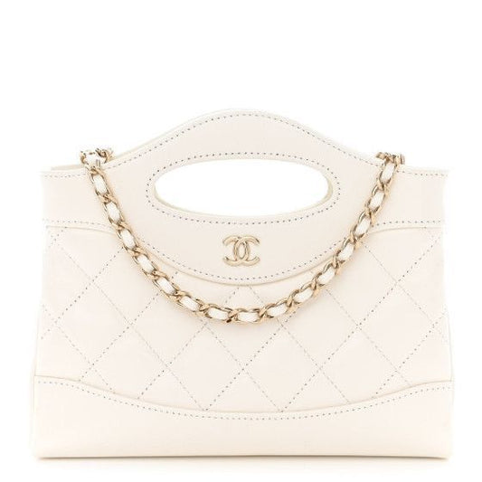 24C Mini 31 Clutch With Chain Shiny Calfskin