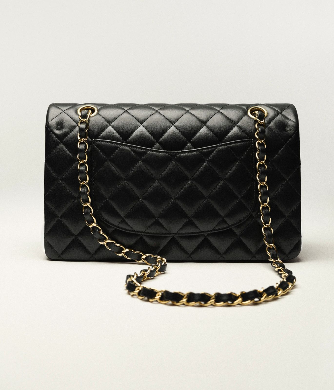 Quilted Classic Square Flap Bag in Leather