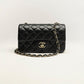 Quilted Classic Square Flap Bag in Leather