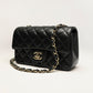 Quilted Classic Square Flap Bag in Leather