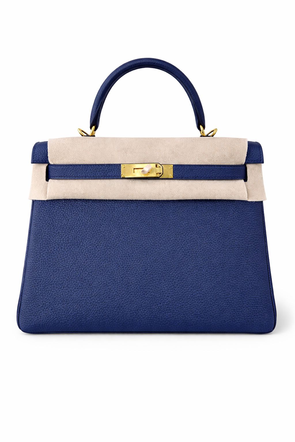 Hermès Kelly 28 Togo Blue D / Gold Hardware 01