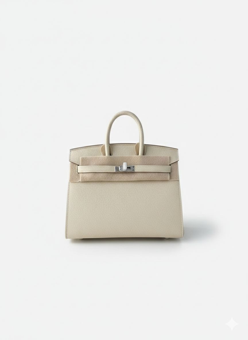 Hermès Birkin 20  white Epsom / Silver  Hardware 01
