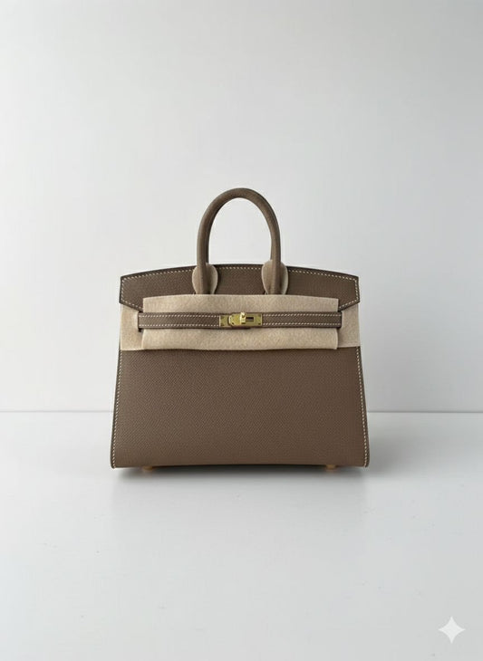 Hermès Birkin 20 Epsom Etoupe / Gold  Hardware 01