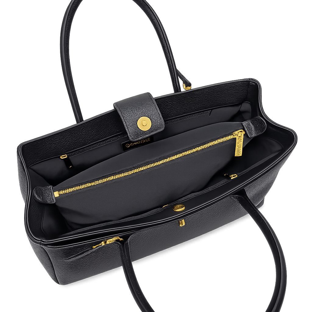 Chanel Executive Cerf Tote Bag Gold Hardware