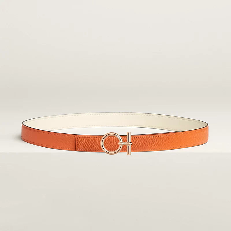 Flot belt Buckle & Hermès Sur Mer Reversible Leather Strap 24 MM