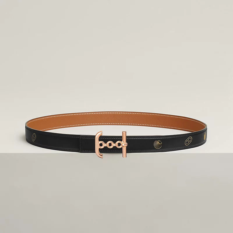 Ancre Marin Belt Buckle & Reversible Leather Strap 24 MM