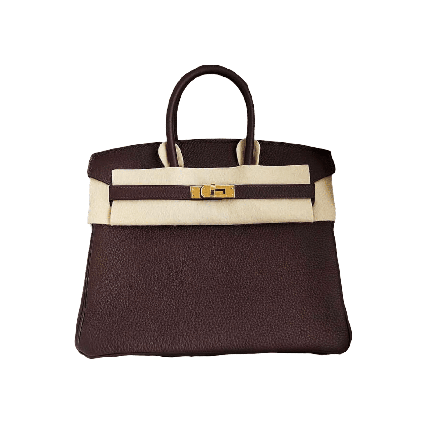 Birkin Hermes Bag Size 25 Coffe Color Togo leather Gold  Hardware 01
