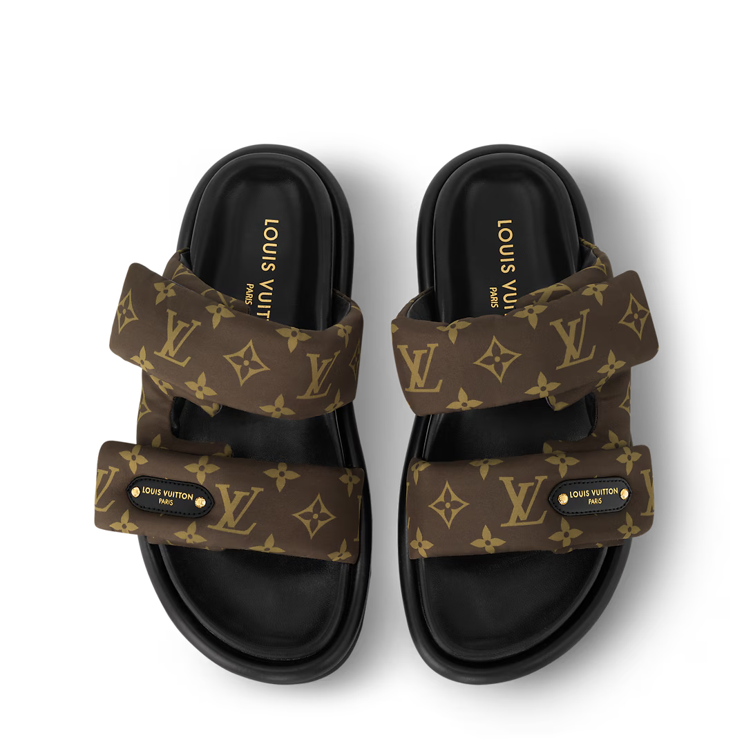 Cacao Brown - Pool Pillow Flat Comfort Mules