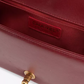 Lambskin Quilted Medium Boy Flap Dark Red