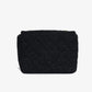 Black Square Tweed CC Flap Crossbody Bag
