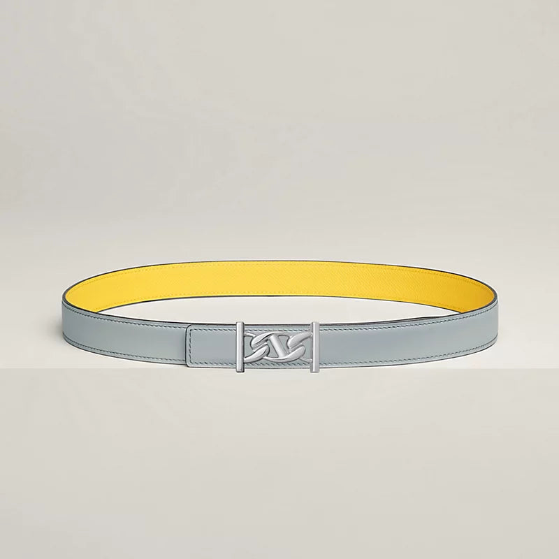 My H Belt Buckle & Hermès Sur Mer Reversible Leather Strap 24 MM