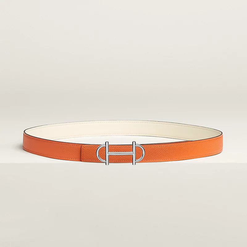 Gamma Belt Buckle & Reversible Leather Strap 24 MM