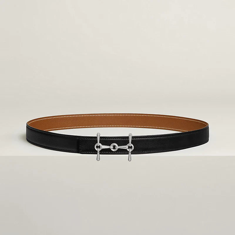 H Equestre Belt Buckle & Hermès Sur Mer Reversible Leather Strap 24 MM